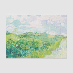 Papier Mousseline Van Gogh. Green Blé Fields Auvers. Impressionnisme