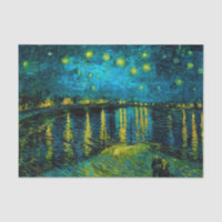 Van Gogh Nuit étoilée sur le Rhône