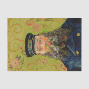 Papier Mousseline Van Gogh Postman. Art de l'impressionnisme de port