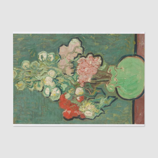 Papier Mousseline Vase des fleurs de Vincent van Gogh (Recto)