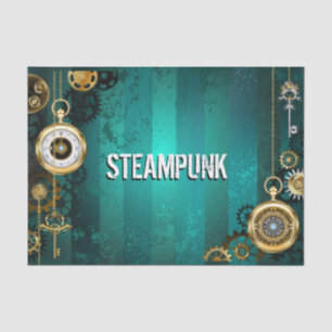 Papier Mousseline Veille bijoux Steampunk sur un Arrière - plan vert