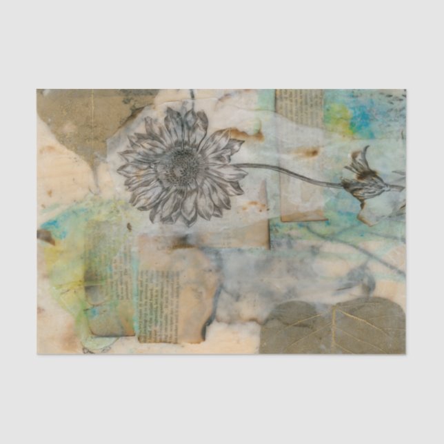 Papier Mousseline Vélin I floral (Recto)