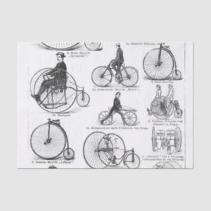 Papier Mousseline Vélo à grande roue Penny Farthing