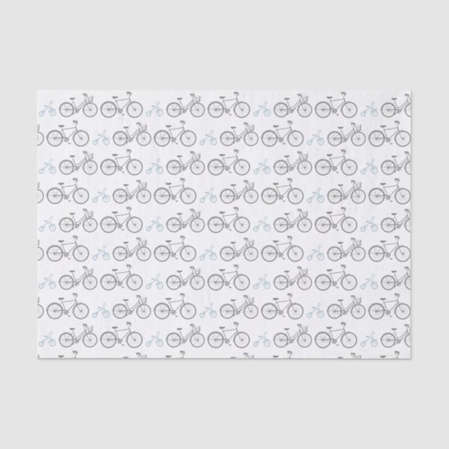 Papier Mousseline Vélo bleu (Recto)
