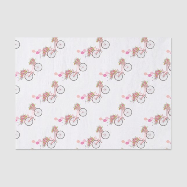 Papier Mousseline Vélo Whimsical Rose (Recto)