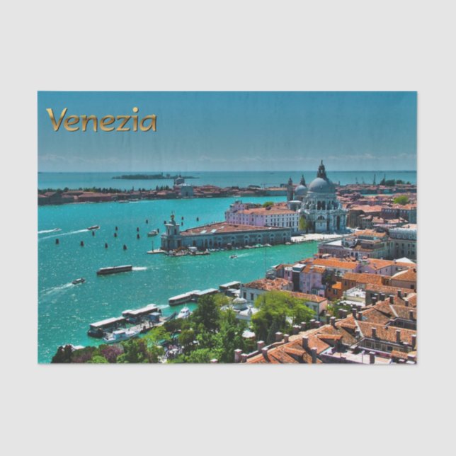 Papier Mousseline Venise, Italie - Vue aérienne (Recto)