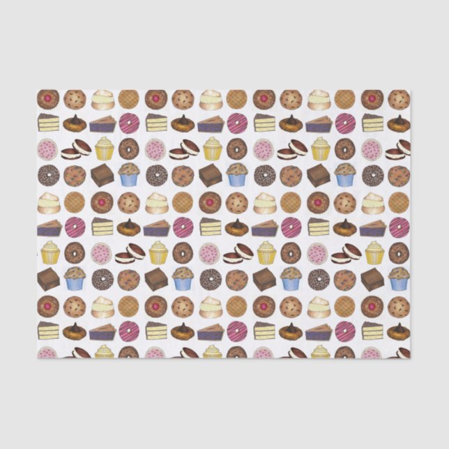 Papier Mousseline Vente de gâteau gâteau tarte Donut Brownie Muffin (Recto)