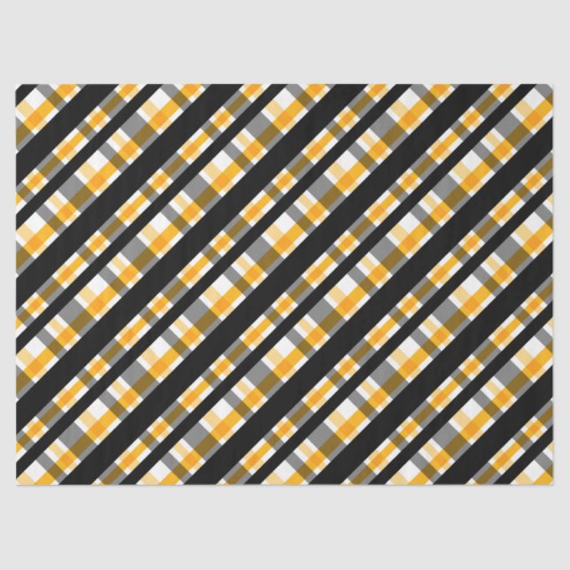 Papier Mousseline Ventilateur sportif Pittsburgh Black Jaune Gold Pl (Recto)