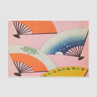 Papier Mousseline Ventilateurs japonais d'antiquité - Papier Tissu p