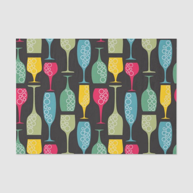 Papier Mousseline Verre à vin (Recto)