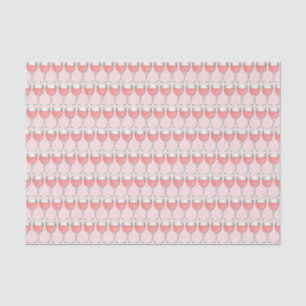 Papier Mousseline Verre de vin rosé rose Winery Enterrement de vie d