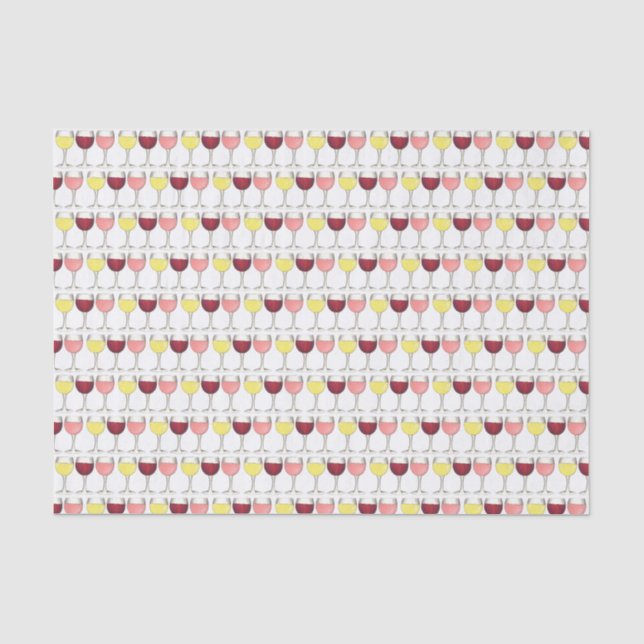 Papier Mousseline Verre Rouge Blanc Rosé Verres Vin Vin Louveur de v (Recto)