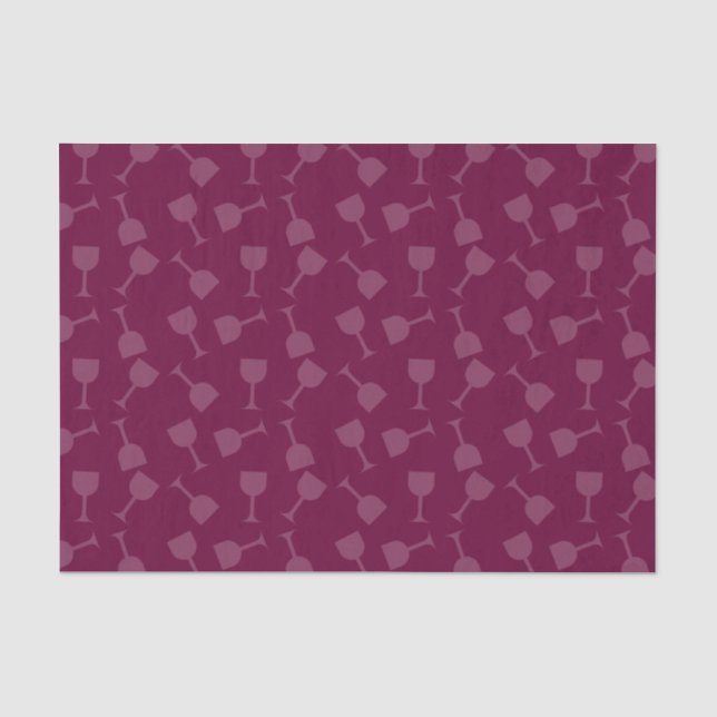Papier Mousseline Verres de vin pompette (Recto)