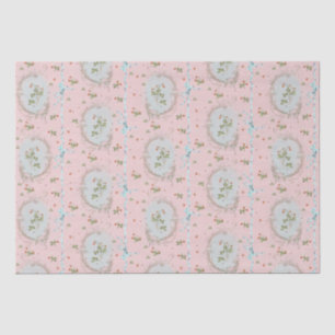 Papier Mousseline Versailles Strawberrys & Ribbons Rose