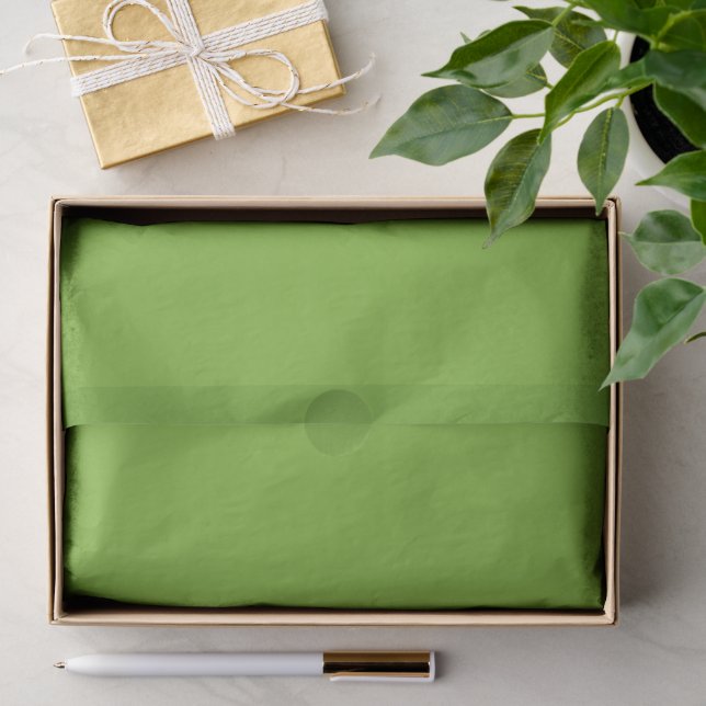 Papier Mousseline Vert (Cadeau)