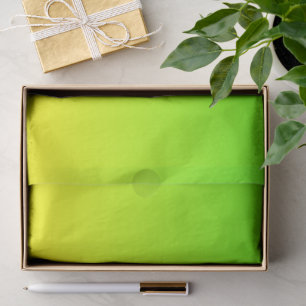 Papier Mousseline Vert néon et ombré jaune néon Teinte dégradée de c