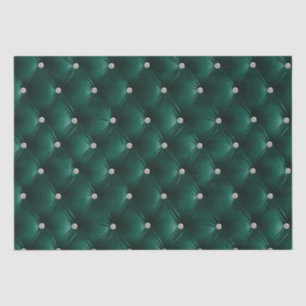 Papier Mousseline Vert Turquoise Chic Faux Velvet