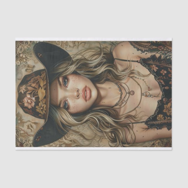 Papier Mousseline Vibes Cowgirl17 (Recto)