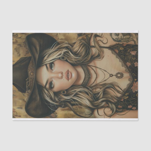 Papier Mousseline Vibes Cowgirl18 (Recto)