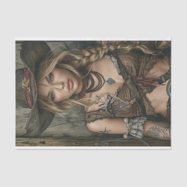 Papier Mousseline Vibes Cowgirl21 (Recto)