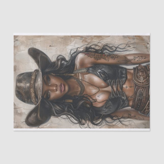 Papier Mousseline Vibes Cowgirl26 (Recto)