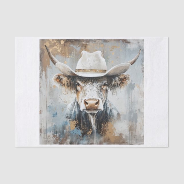Papier Mousseline Vibes de vache Highland10 (Recto)