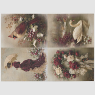 Papier Mousseline Victorian Christmas 4-in-1 Decoupage Combo