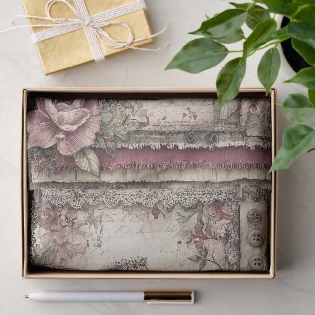 Papier Mousseline Victorian & Lace  (Cadeau)