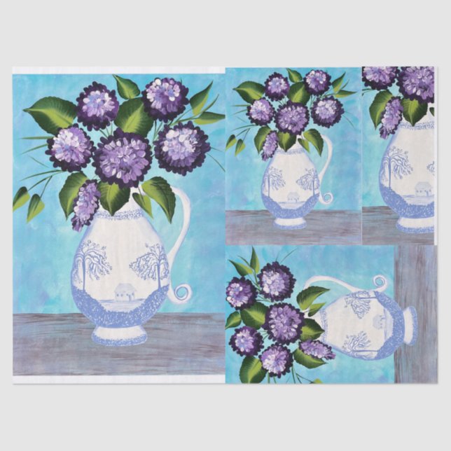 Papier Mousseline Victorian Shabby Chic Tissue Paper pour do-it-your (Recto)