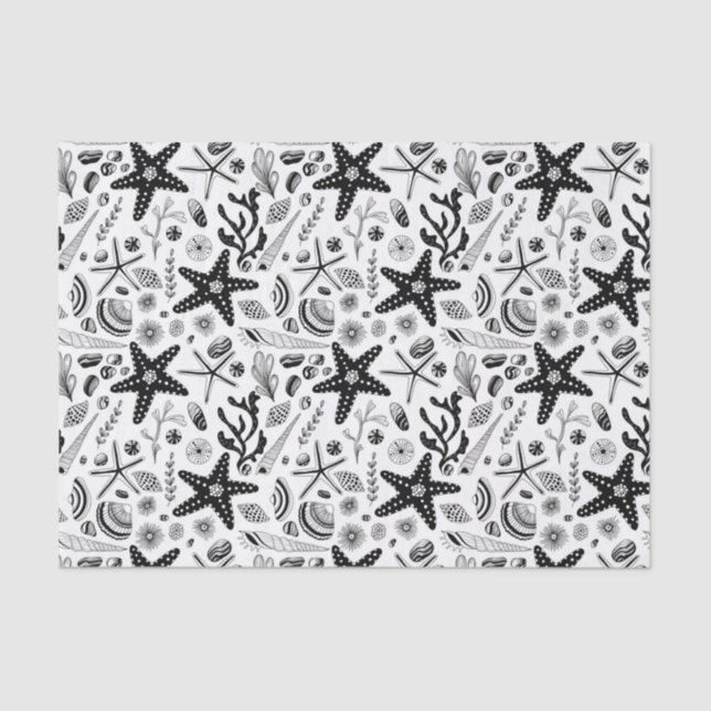 Papier Mousseline Vie marine (Recto)