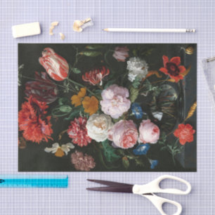 Papier Mousseline Vie morte avec fleurs   Jan Davidsz de Heem