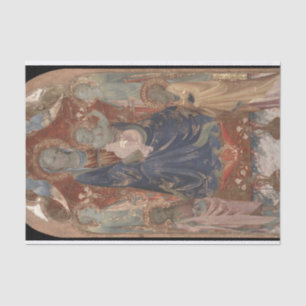 Papier Mousseline Vierge et enfant avec Saint John, Rosello Franchi