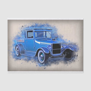 Papier Mousseline Vieux découpage de camion Vintage