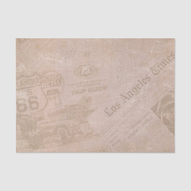 Papier Mousseline Vieux journaux (Recto)
