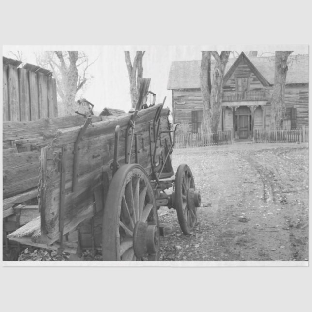 Papier Mousseline Vieux-Ouest (Recto)