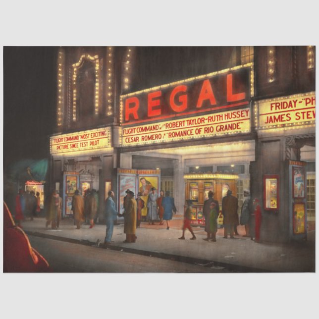 Papier Mousseline Ville - Chicago IL - Nightlife at the Regal Theatr (Recto)