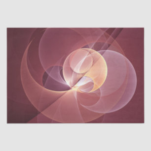 Papier Mousseline Vin moderne élégant Abstrait Art fractal rouge