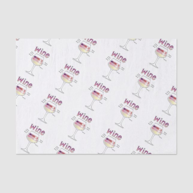 PAPIER MOUSSELINE VIN, PLUS DE VIN, BIEN PLUS DE VIN (Recto)