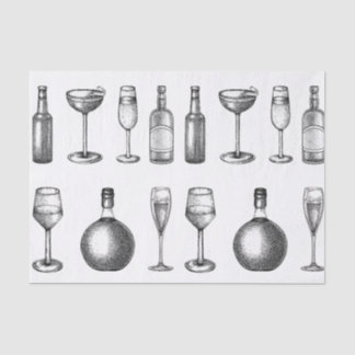 Papier Mousseline Vin vintage