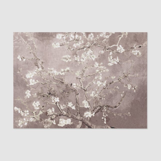 Papier Mousseline Vincent Van Gogh Almond Blossoms Beige (Recto)