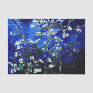 Papier Mousseline Vincent Van Gogh Almond Blossoms Profondes Bleus