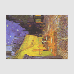 Papier Mousseline Vincent Van Gogh Café Terrasse Au Night Fine Art