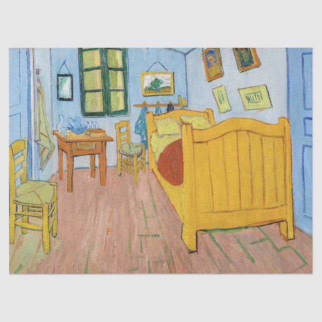 Papier Mousseline Vincent Van Gogh - Chambre de Vincent à Arles (Recto)