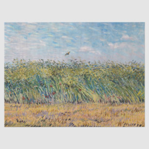 Papier Mousseline Vincent van Gogh - Champ de blé avec une lark