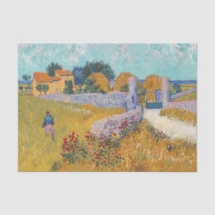 Papier Mousseline Vincent van Gogh - Ferme en Provence