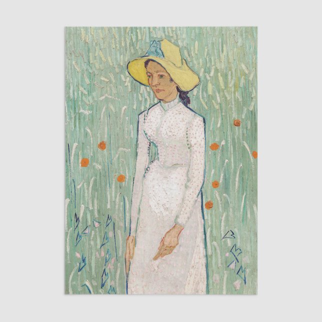 Papier Mousseline Vincent van Gogh - Fille en blanc (Créateur téléchargé)
