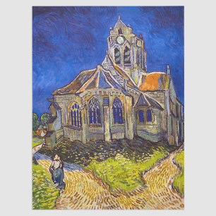 Papier Mousseline Vincent van Gogh - L'église d'Auvers