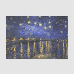 Papier Mousseline Vincent Van Gogh Starry Night Over The Rhone