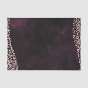 Papier Mousseline Vins de Bourgogne et Rose Gold Confetti Mariage