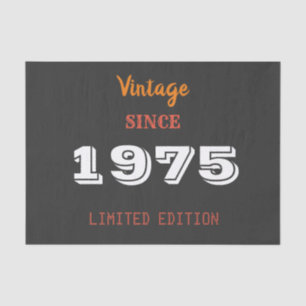 Papier Mousseline Vintage 1975 édition limitée 50e anniversaire